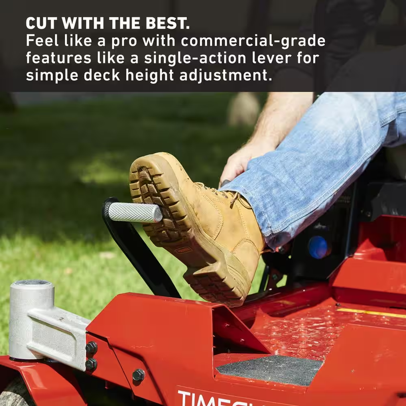 Experience Effortless Mowing with the Powerful 60" Timecutter Zero Turn Riding Mower - Featuring a 24HP Kohler V-Twin Engine and Durable Iron Forged Deck with Smart Speed Technology!