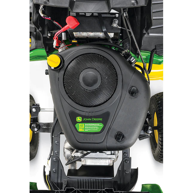 John Deere S100 17.5-HP Hydrostatic Riding Lawn Mower with 42-inch Deck - Perfect for Mulching!