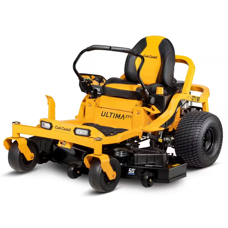 Experience the Power of the Ultima ZT1: 50-Inch Fabricated Deck Gas Zero Turn Riding Lawn Mower with a 23HP V-Twin Kawasaki FR Series Engine and Dual Hydro Drive!