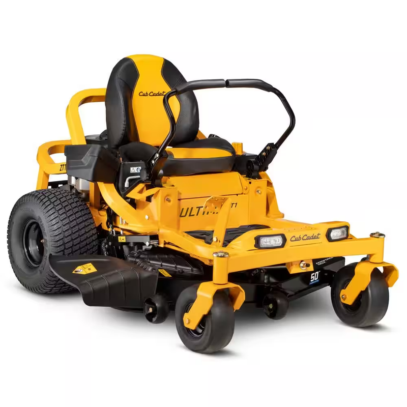 Experience the Power of the Ultima ZT1: 50-Inch Fabricated Deck Gas Zero Turn Riding Lawn Mower with a 23HP V-Twin Kawasaki FR Series Engine and Dual Hydro Drive!