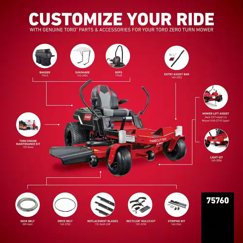 Experience Effortless Mowing with the Powerful 60" Timecutter Zero Turn Riding Mower - Featuring a 24HP Kohler V-Twin Engine and Durable Iron Forged Deck with Smart Speed Technology!