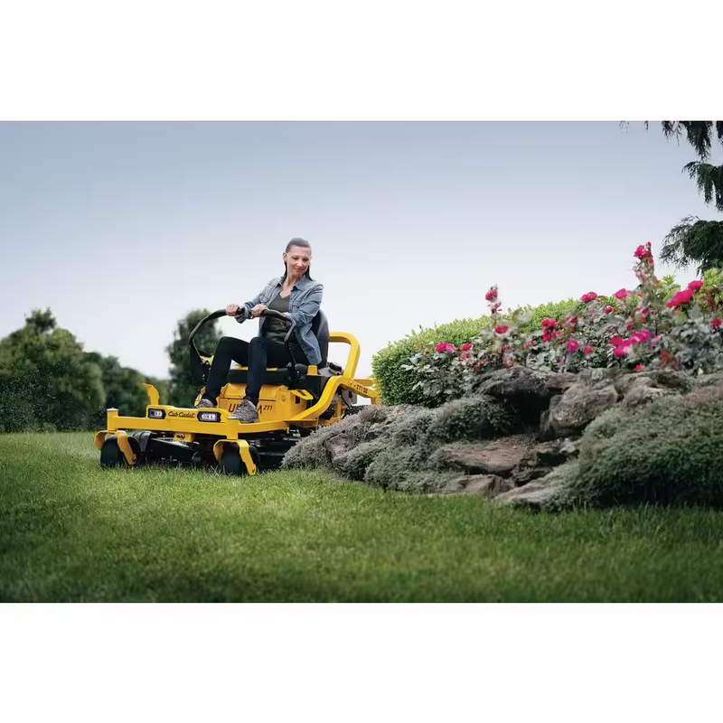 Experience the Power of the Ultima ZT1: 50-Inch Fabricated Deck Gas Zero Turn Riding Lawn Mower with a 23HP V-Twin Kawasaki FR Series Engine and Dual Hydro Drive!